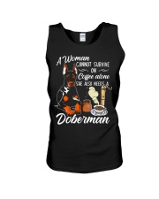 She Also Needs A Doberman Unisex Tank tile