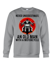 Never Underestimate An Old Man With A Motorcycle Crewneck Sweatshirt tile