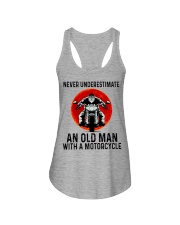 Never Underestimate An Old Man With A Motorcycle Ladies Flowy Tank tile