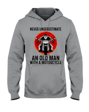 Never Underestimate An Old Man With A Motorcycle Hooded Sweatshirt tile