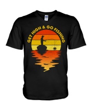 Fishing V-Neck T-Shirt tile