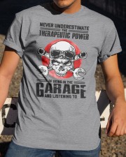The Therapic Power Of Being In The Garage Classic T-Shirt apparel-classic-tshirt-lifestyle-28