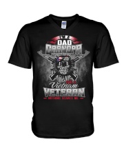 Dad And Grandpa And A Veteran V-Neck T-Shirt tile