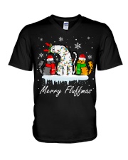 Merry Fluffmas V-Neck T-Shirt tile