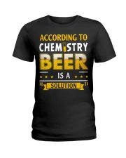 Beer Is A Solution Ladies T-Shirt front