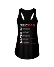 For My Dad In Heaven Ladies Flowy Tank tile