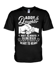 Daddy And Daughter V-Neck T-Shirt tile
