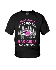 Bad Girls Go Camping Youth T-Shirt tile