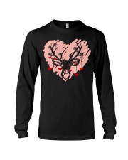Love heart moose Long Sleeve Tee tile