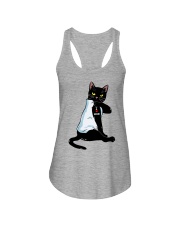 I Love Mom Ladies Flowy Tank tile