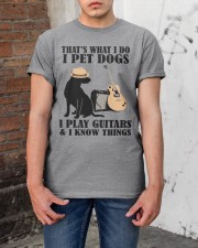 I Pet Dogs - I Play Guitars And I Know Things Classic T-Shirt apparel-classic-tshirt-lifestyle-31