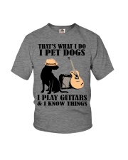 I Pet Dogs - I Play Guitars And I Know Things Youth T-Shirt tile