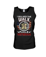 Female Veteran Unisex Tank tile