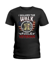 Female Veteran Ladies T-Shirt tile