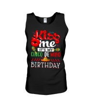 Kiss Me Its My Cinco De Mayo Birthday Unisex Tank tile