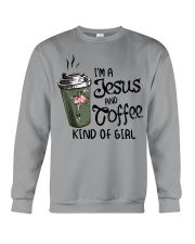 I'm A Jesus And Coffee Kind Of Girl Crewneck Sweatshirt tile