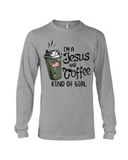 I'm A Jesus And Coffee Kind Of Girl Long Sleeve Tee tile