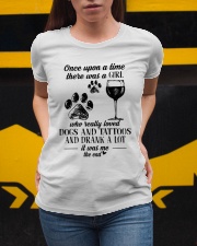 A Girl Loved Dogs And Tattoos And Drank A Lot Ladies T-Shirt apparel-ladies-t-shirt-lifestyle-04