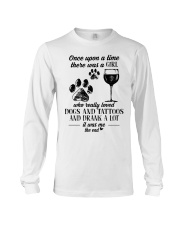 A Girl Loved Dogs And Tattoos And Drank A Lot Long Sleeve Tee tile