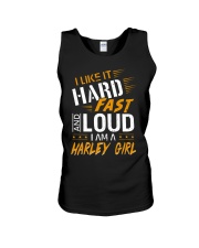 I Like It Hard Fast And Loud I Am A Harley Girl Unisex Tank tile