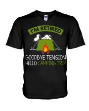 Hello Camping Trip V-Neck T-Shirt tile
