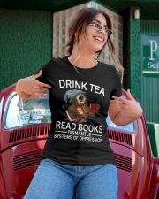 Drink Tea - Read Books Ladies T-Shirt apparel-ladies-t-shirt-lifestyle-01