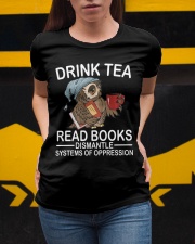 Drink Tea - Read Books Ladies T-Shirt apparel-ladies-t-shirt-lifestyle-04