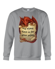 My Alone Time Is For Your Safety Crewneck Sweatshirt tile