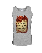 My Alone Time Is For Your Safety Unisex Tank tile