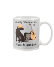 Easily Distracted By Dogs And Guitar Mug tile
