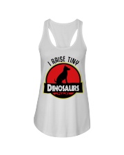 I Raise Tiny Dinosaurs Ladies Flowy Tank tile