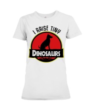 I Raise Tiny Dinosaurs Premium Fit Ladies Tee tile