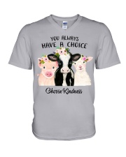 You Always Have A Choice - Choose Kindness V-Neck T-Shirt tile