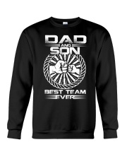 Dad Son Best Team Ever Crewneck Sweatshirt tile