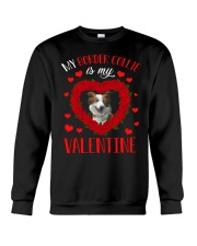 My Border Collie Is My Valentine Crewneck Sweatshirt tile