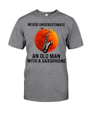Never Underestimate An Old Man With A Saxophone Classic T-Shirt front