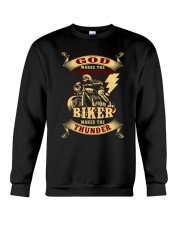 God Makes The Lightning Bikers Make Thunder Crewneck Sweatshirt tile