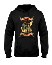 God Makes The Lightning Bikers Make Thunder Hooded Sweatshirt tile