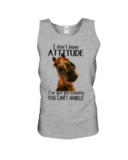 I Don't Have Attitude Unisex Tank tile
