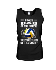 Proud Dad Of Volleyball Player Unisex Tank tile