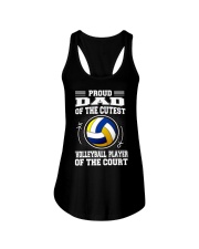 Proud Dad Of Volleyball Player Ladies Flowy Tank tile