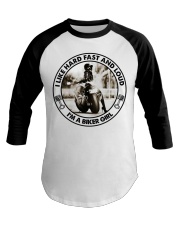 I Like Hard Fast And Loud - I'm A Biker Girl Baseball Tee tile