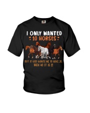 I Only Wanted 10 Horses Youth T-Shirt tile