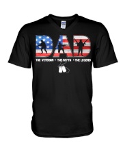 Veteran Dad Legend V-Neck T-Shirt tile