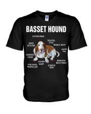 Basset Hound V-Neck T-Shirt tile