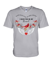 God Has You In His Arms - I Have You In My Heart V-Neck T-Shirt tile