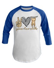Limited Edition - Peace Love Sloths Baseball Tee thumbnail