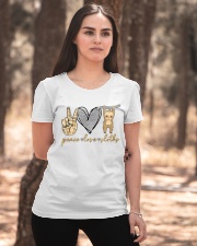 Limited Edition - Peace Love Sloths Ladies T-Shirt apparel-ladies-t-shirt-lifestyle-05