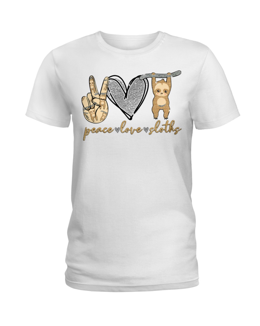 Limited Edition - Peace Love Sloths Ladies T-Shirt