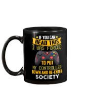 I Was Forced To Put My Controller Down Mug tile